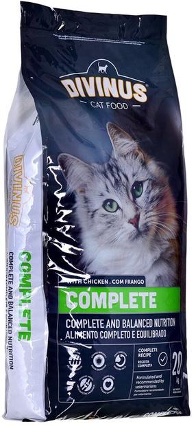 Сухой корм для кошек Divinus Complete, курица, 20 кг