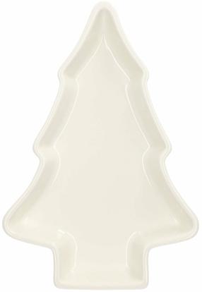 Servēšanas šķīvis Homla Xmas Baker 163690, 34 cm, 23 cm, Balta krās.