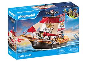 Konstruktors Playmobil Pirates Small Pirate Ship 71418, 101 gab., daudzkrāsaina