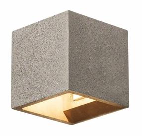 Valgusti seinale SLV Solid Cube 1000911, G9, 1 x 25 W, hall v. / hall v.