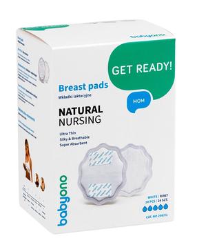 Krūšturu ieliktņi BabyOno Get Ready Natural Nursing, 24 gab.
