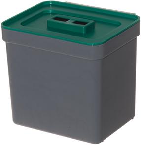 Bio atliekų šiukšliadėžė Nord Clean, 8 l, žalia sp./pilka sp.