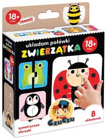 Edukacinė dėlionė CzuCzu I Arrange The Halves, įvairių spalvų, 16 vnt.