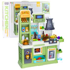 Mänguköök, köögi tehnika komplekt Lean Toys Cooking Food 28019, roheline v.
