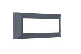 Sieninis lauko šviestuvas Lutec Helena, 10W, LED, IP54, antracito sp., 23 cm x 10.1 cm