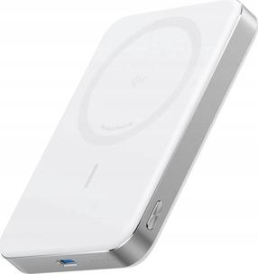 Nešiojamas įkroviklis (Power bank) Anker MagGo, 10000 mAh, 15 W, balta sp.