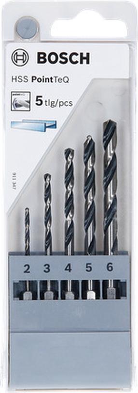 Metallist puurikomplekt Bosch PointTeQ, metall, keermega, hex, 2 mm x 9.8 cm