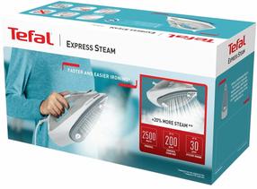 Gludeklis Tefal Express Steam FV2863E1, balta krās.