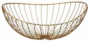 Vaisių ir daržovių krepšelis Ambition Decor, metalas, 30 cm x 21 cm, aukso sp.