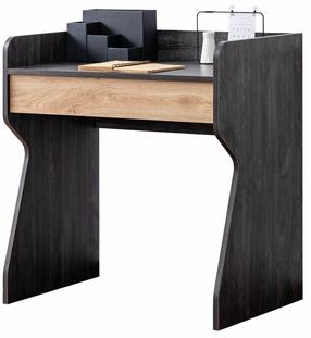 Rašomasis stalas Kalune Design Aktif, 80 cm x 50 cm, 85 cm, antracito sp./ruda sp.