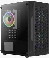 Kompiuterio korpusas AeroCool Trinity Mini G V3 mATX Mini Tower, juoda sp.