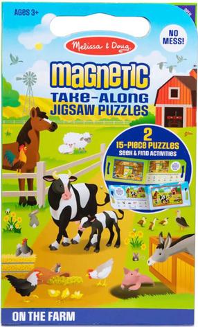 Magnetiline pusle Melissa & Doug On The Farm, mitmevärviline, 30 tk