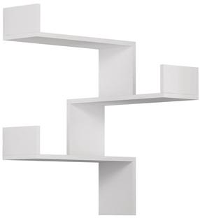 Sieninė lentyna Kalune Design Luksa 776HMS1713, balta sp., 60 cm x 90 cm x 60 cm