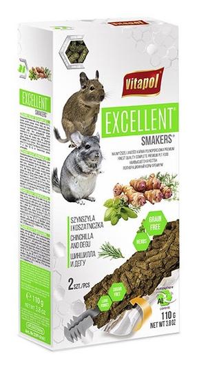 Kārumi grauzējiem Vitapol Excellent, šinšilām/degū, 0.11 kg, 2 gab.