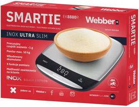 Elektroninės virtuvinės svarstyklės Webber EK8880R, sidabro sp.