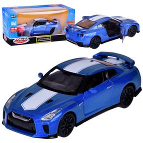 Игрушечная машина MSZ Nissan GT-R, 1:36, синий цв.