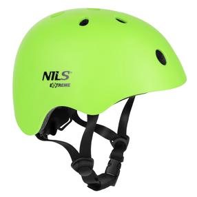 Dviratininkų šalmas vaikams Nils Extreme MT301, žalia sp., S