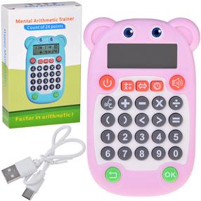 Elektroninis žaidimas Mental Arithmetic Trainer, 12 cm, rožinė sp.
