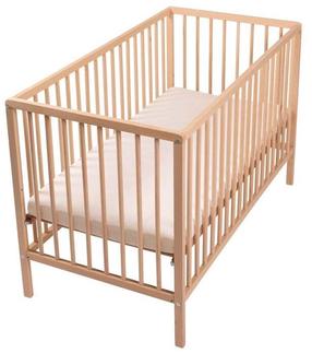 Kūdikio lovytė BabyTrold Raw 16-16N, medžio sp., 60 x 120 cm, be patalynės dėžės, be čiužinio