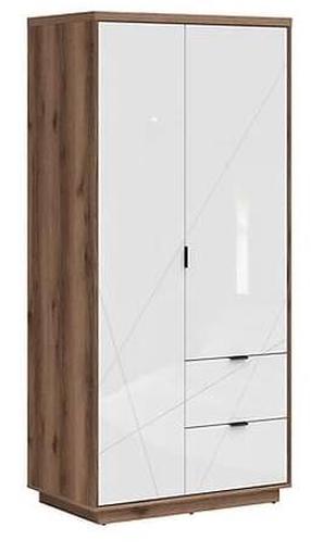 Spinta Forn S471-SZF2D2S-DDC/BIP, ąžuolo sp./balta sp., 56.5 cm x 94 cm x 200.5 cm
