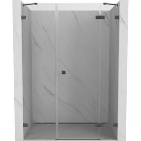 Dušo durys Mexen Lunar, 155 cm x 200 cm, skaidri sp./pilka sp./grūdintas