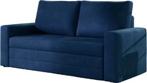Sofa Wave Kronos 09, tamsiai mėlyna sp., 90 x 151 cm x 90 cm