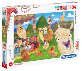 Dėlionė Clementoni SuperColor No ProbLlama 27279, 104 vnt.