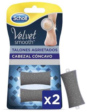 Uzgaļi pēdu kopšanas ierīcēm Scholl Velvet Smooth, pelēka krās.