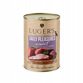 Влажный корм для собак Lugers Daily Pleasures, крольчатина, 0.4 кг
