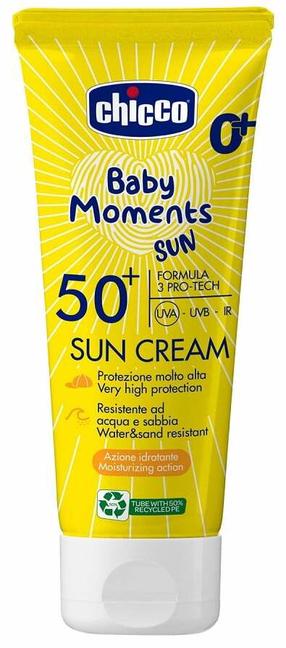 Kremas įdegio priežiūrai kūnui Chicco Baby Moments Sun SPF50+, 75 ml