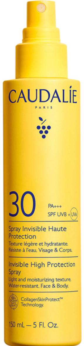 Izsmidzināms līdzeklis iedeguma kopšanai ķermenim/sejai Caudalie Vinosun Protect Invisible SPF30, 150 ml