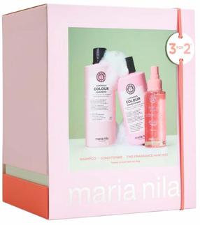 Plaukų priežiūros priemonių rinkinys Maria Nila Luminous Colour Holiday Box, 3 vnt., 750 ml