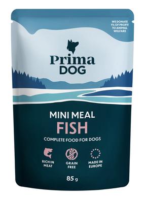 Šlapias šunų maistas Prima Dog Mini Meal Fish, žuvis, 0.085 kg
