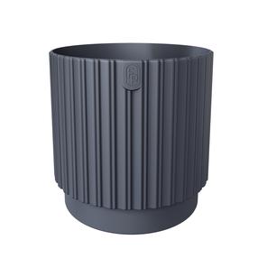 Puķu pods Form Plastic Mika Cyli Petit 5300-014, plastmasa, Ø 17.8 cm, antracīta krās.