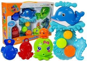 Vannas istabas rotaļlietu komplekts Lean Toys Bathtime Pals, daudzkrāsaina, 6 gab.