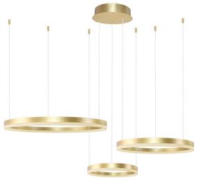 Šviestuvas kabinamas AZzardo Halo AZ4973, LED, 3000 - 6000 °K, 3 x 120 W, balta sp. / aukso sp., 86 x 86 cm