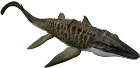 Интерактивная игрушка, динозавр Mattel Jurassic World Rebirth Bite N Blast Mosasaurus, 65 см, зеленый цв.