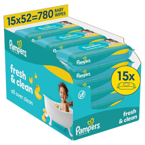 Bērnu salvetes Pampers Fresh & Clean, 780 gab.