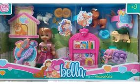 Nukk aksessuaaridega CB Toys Bella Eith Puppies, 15 cm, roosa v.