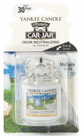 Auto õhuvärskendaja Yankee Candle Clean Cotton