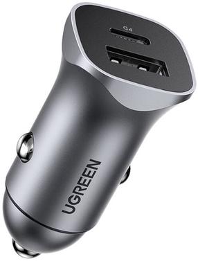 Automobilinis įkroviklis Ugreen Quick Charger 30780, USB, juoda sp., 18 W