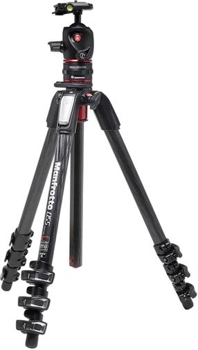 Trīskāju statīvs Manfrotto 055CXPRO4 +X-PRO Ball Head+ MOVE, oglekļa šķiedras