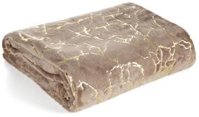 Плед Design 91 Glamo K169-04, коричневый цв., 150 см x 200 см