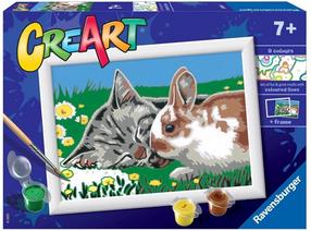 Glezna pēc numuriem Ravensburger CreArt Kittens on the Meadow
