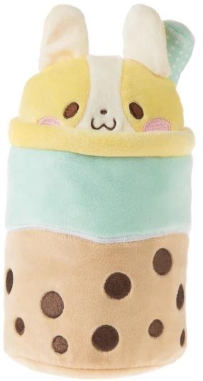 Pehme mänguasi koer Epee Bubble Tea Bubbles Lychee Korgi, mitmevärviline, 21 cm