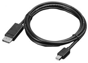 Vads Lenovo Mini-DisplayPort to DisplayPort Mini Display port male, Display port male, 2 m, melna krās.