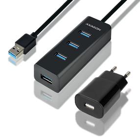 Adapteris Axagon HUE -S2BP, juoda sp.
