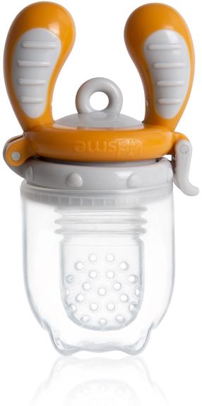 Svaigas pārtikas padevējs Kidsme Food Feeder, 4 mēn., plastmasa/silikons, oranža krās.