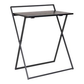 Sulankstomas rašomasis stalas Domoletti Gabe, 44 cm x 63.5 cm, 70 cm, juoda sp.