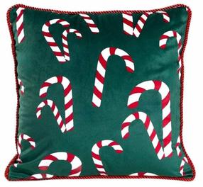 Kalėdinis dekoratyvinės pagalvėlės užvalkalas Homla Ingra 709210, balta/raudona/žalia, 45 cm x 45 cm